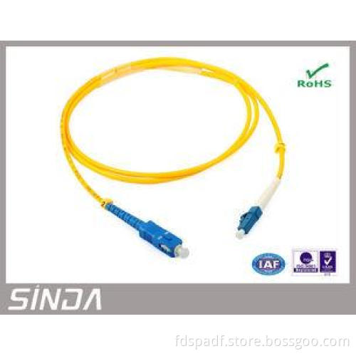 Customized SM Duplex Optical Fiber SC / LC Patch Cord 2.0mm